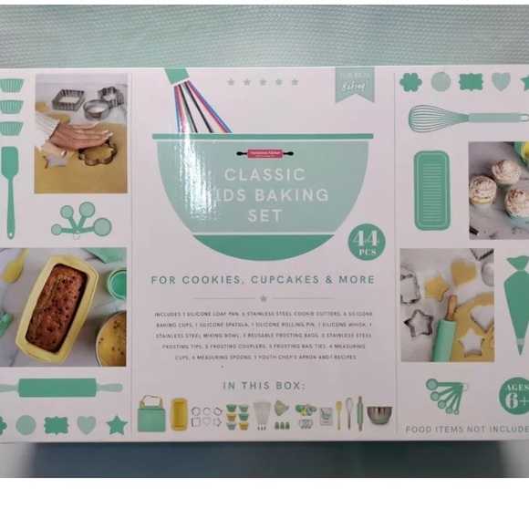 HandStand Kitchen Classic Kids 44 Piece Baking Set For Real Baking NEW - Picture 1 of 9